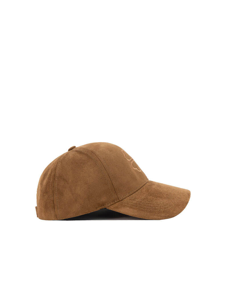 Casquette daim à détail